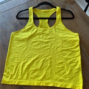 Lululemon Yellow Racerback Tank Top